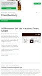 Mobile Screenshot of hausbau-finanz.de
