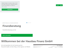 Tablet Screenshot of hausbau-finanz.de